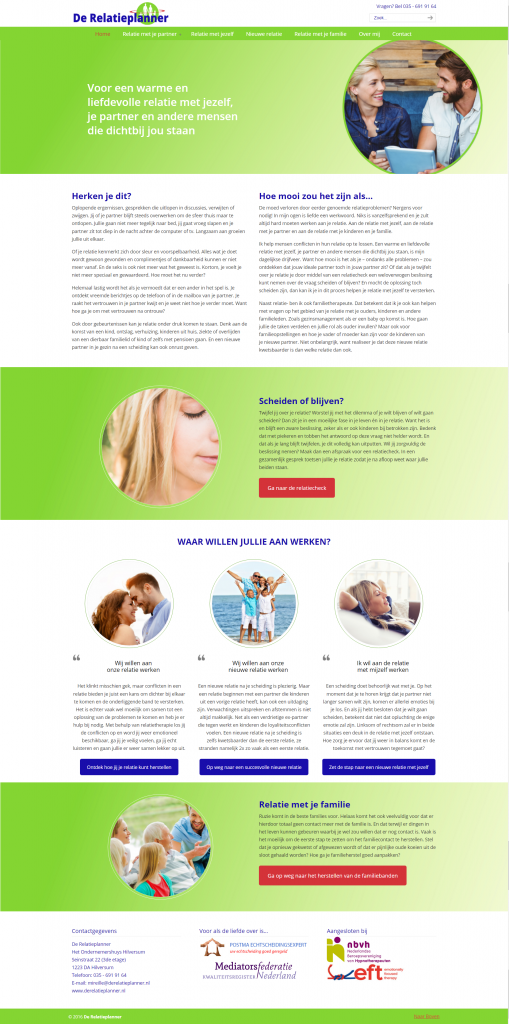 Webdesign/website laten maken Relatieplanner